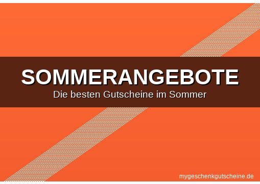 Sommerangebote Gutschein